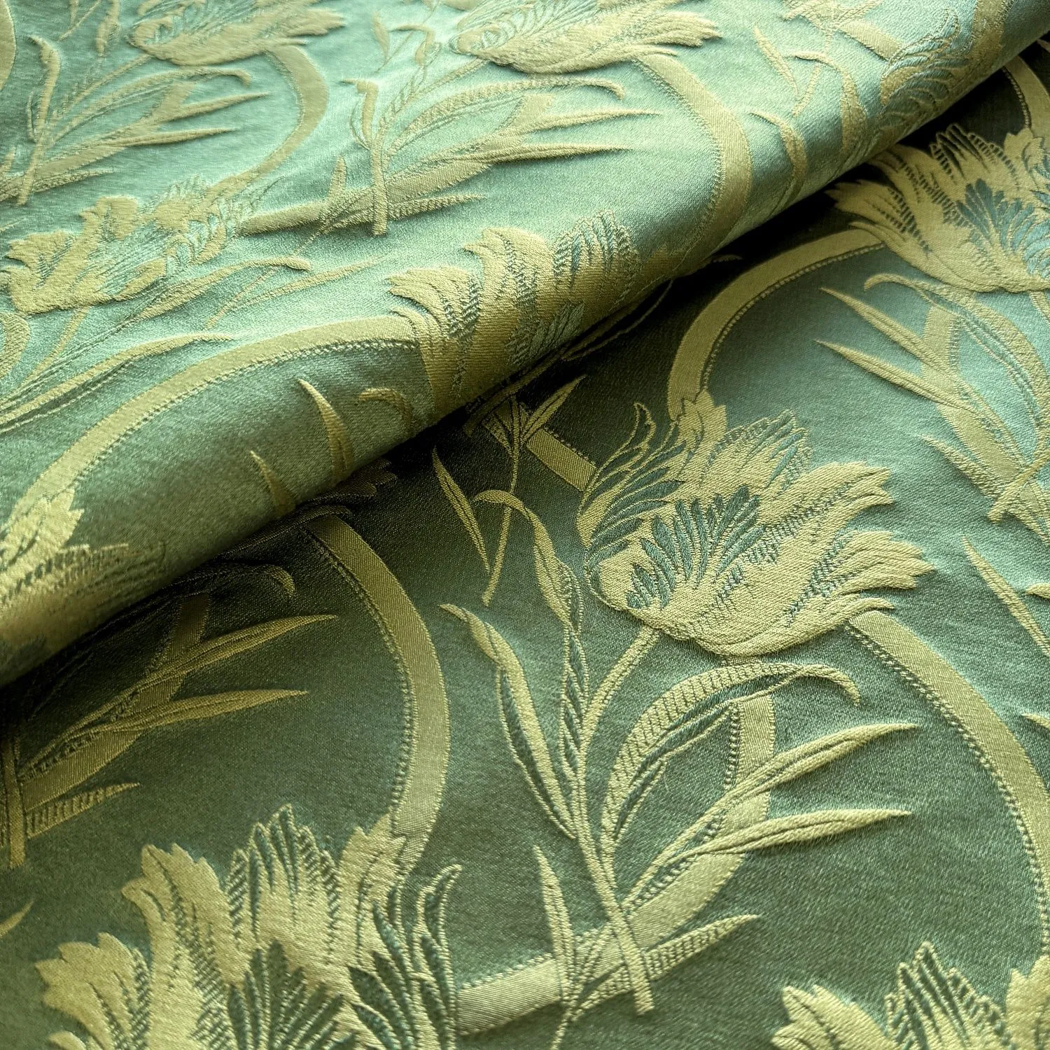 DAMASK 050 col 2006 GREEN des.1432 130 cm 