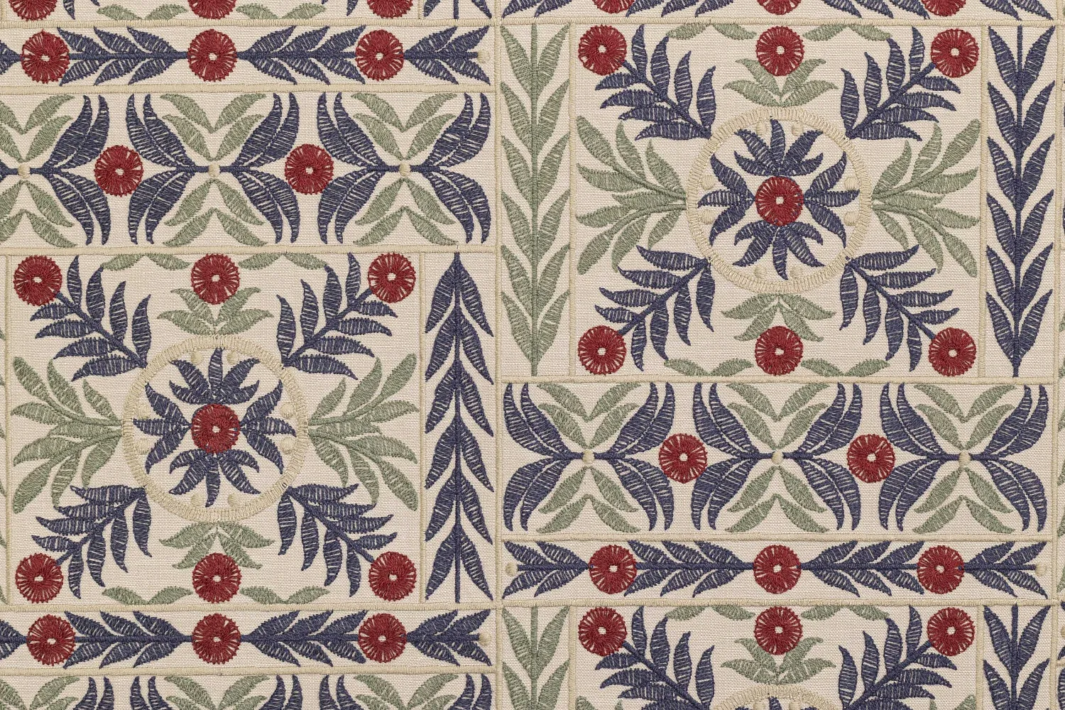 MUGHAL GARDEN INDIGO COCHINEAL 