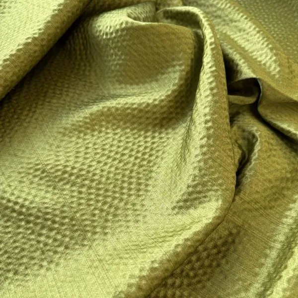 SATEEN 003565 col 53 GREEN des.6-3682 GAUFFRE STRIE 