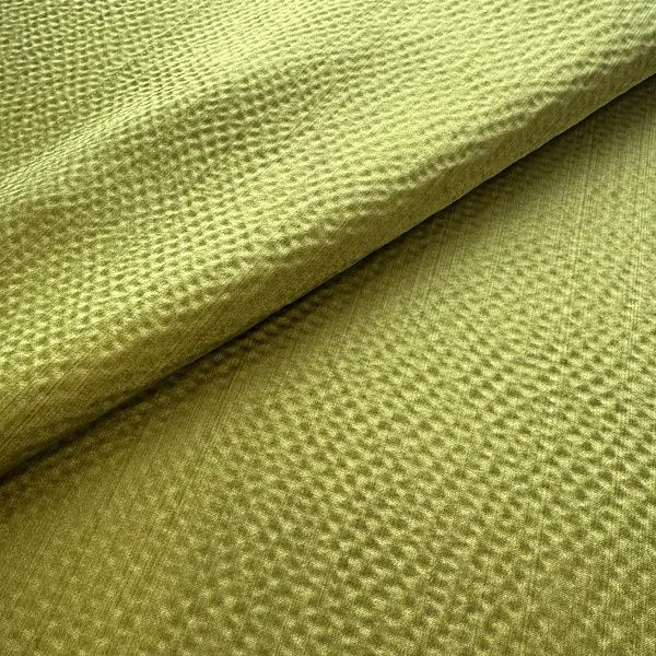 SATEEN 003565 col 53 GREEN des.6-3682 GAUFFRE STRIE 