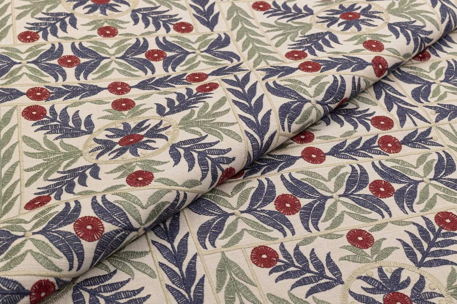 MUGHAL GARDEN INDIGO COCHINEAL 